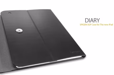 SPIGEN SGP Luxurious Leather Folding Case Diary for The new iPad 3rd Generation